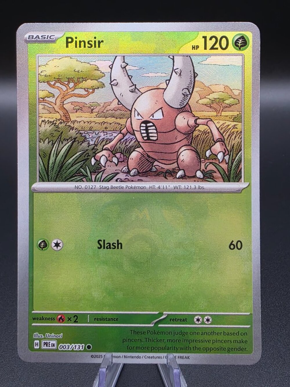 Pinsir (Master Ball Pattern) Holofoil 003/131 SV: Prismatic Evolutions